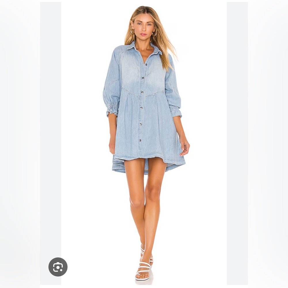 Free People Denim Dress Hannah Dress